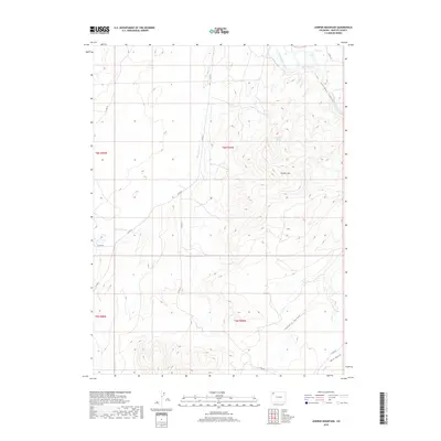 2019 Map of Juniper Mountain, 2019 Print