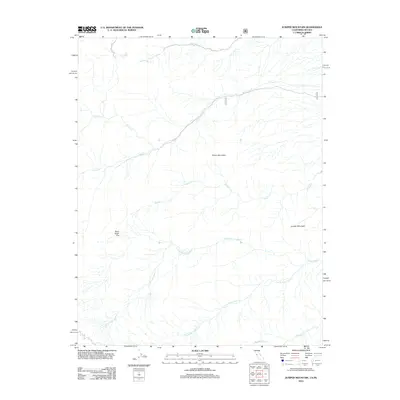 2012 Map of Juniper Mountain, 2012 Print
