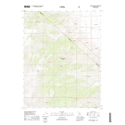 2018 Map of Juniper Mountain, 2018 Print