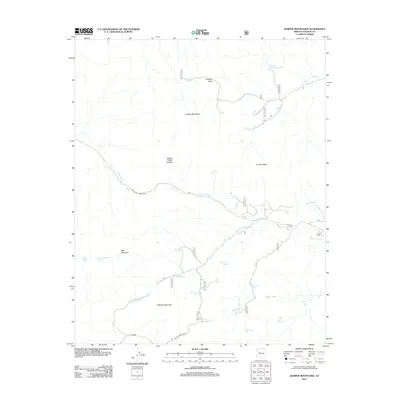 2012 Map of Juniper Mountains, 2012 Print
