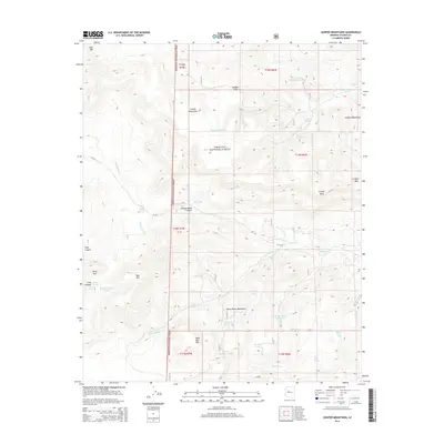 2014 Map of Juniper Mountains, 2014 Print