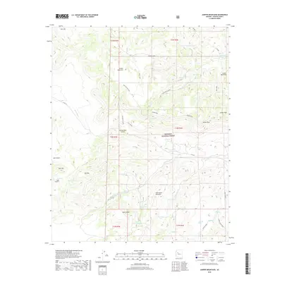 2018 Map of Juniper Mountains, 2018 Print