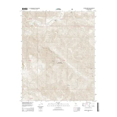 2015 Map of Junipero Serra Peak, 2015 Print