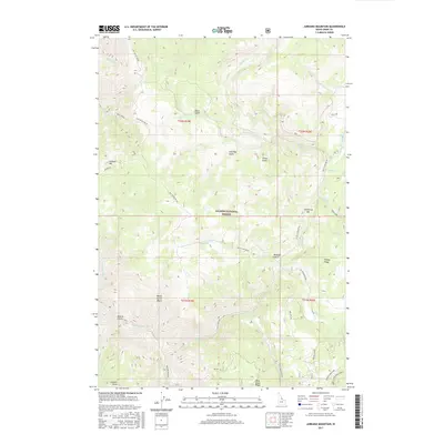2017 Map of Jureano Mountain, 2017 Print