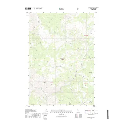 2020 Map of Jureano Mountain, 2020 Print
