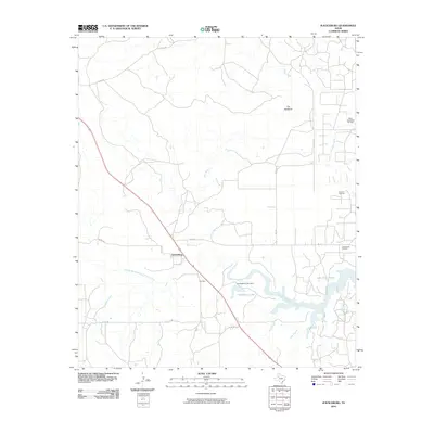 2010 Map of Justiceburg, 2010 Print