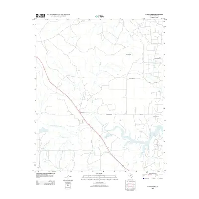 2012 Map of Justiceburg, 2012 Print