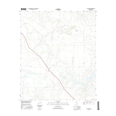 2016 Map of Justiceburg, 2016 Print