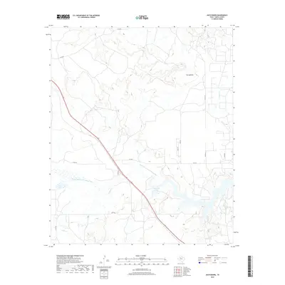 2019 Map of Justiceburg, 2019 Print
