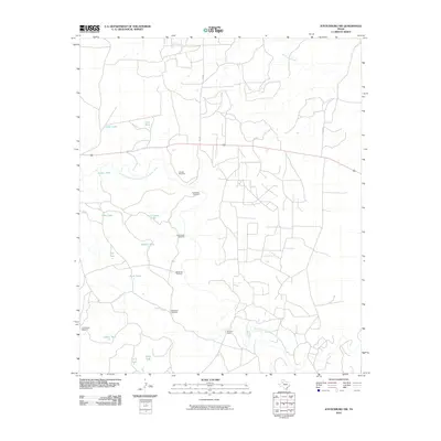 2010 Map of Justiceburg NW, 2010 Print