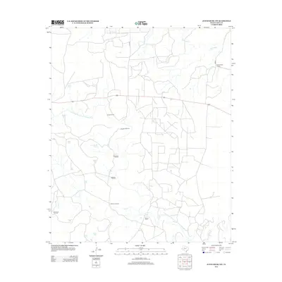 2012 Map of Justiceburg NW, 2012 Print