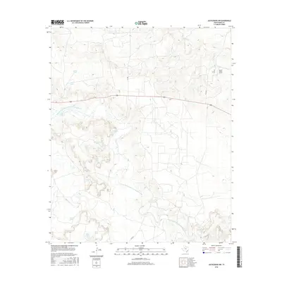 2016 Map of Justiceburg NW, 2016 Print