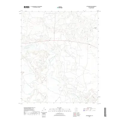 2019 Map of Justiceburg NW, 2019 Print