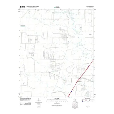 2010 Map of Justin, 2010 Print