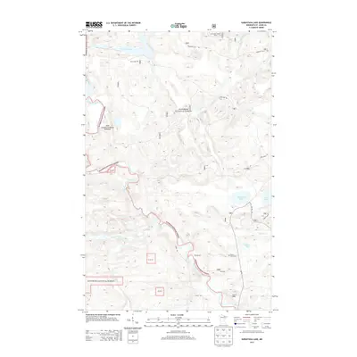 2013 Map of Kabustasa Lake, 2013 Print