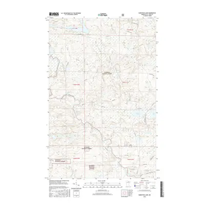2016 Map of Kabustasa Lake, 2016 Print