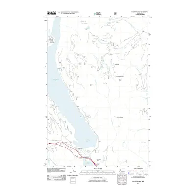 2011 Map of Kachess Lake, 2011 Print