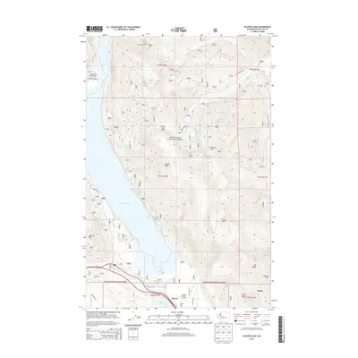 2014 Map of Kachess Lake, 2014 Print