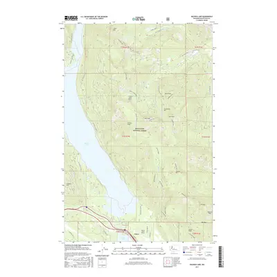 2017 Map of Kachess Lake, 2017 Print