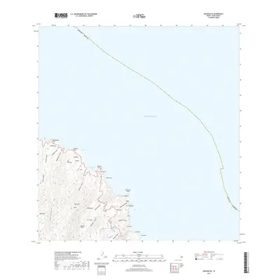 2017 Map of Kahakuloa, 2017 Print