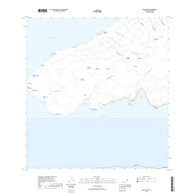 2017 Map of Kahoolawe, 2017 Print