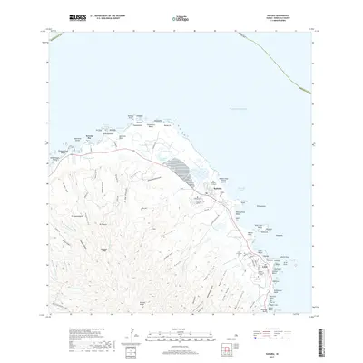 2017 Map of Kahuku, 2017 Print
