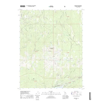 2018 Map of Kaiser Peak, 2018 Print
