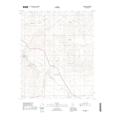 2018 Map of Kaiser Spring, 2018 Print