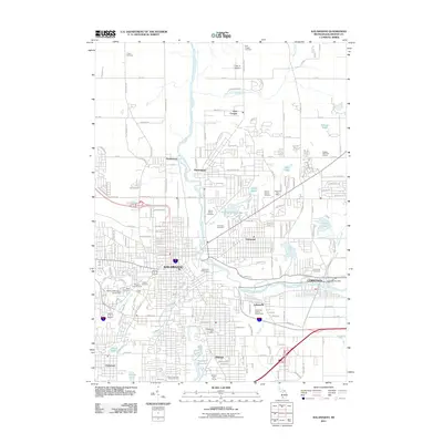 2011 Map of Kalamazoo, 2011 Print