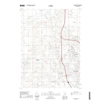 2019 Map of Kalamazoo SW, 2019 Print