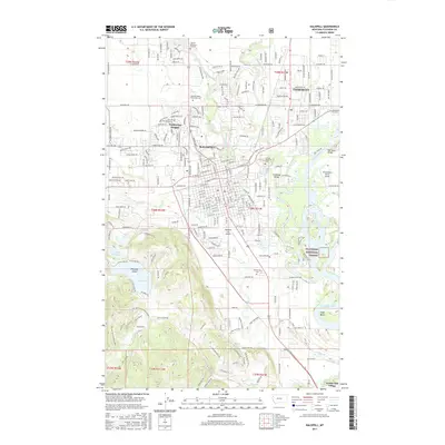 2017 Map of Kalispell, 2017 Print