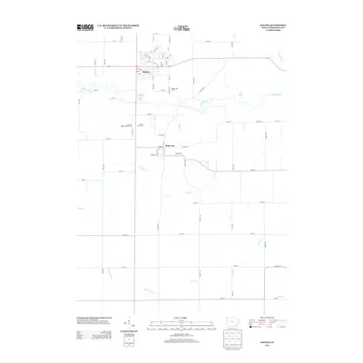 2013 Map of Kalona, 2013 Print