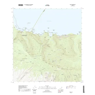 2017 Map of Kamalo, 2017 Print
