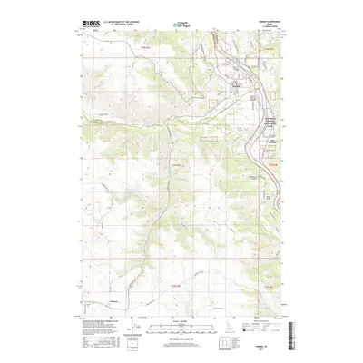 2017 Map of Kamiah, 2017 Print