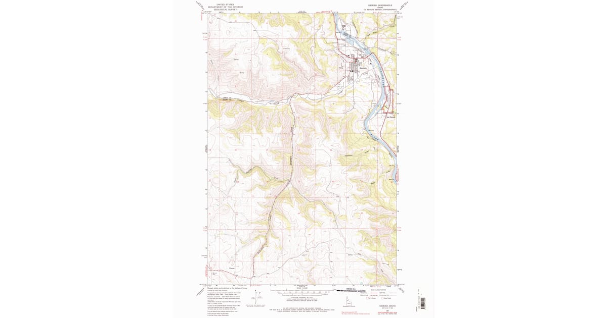 Aspc Lewis Map 1970s Maps of Lewis County, ID | Pastmaps
