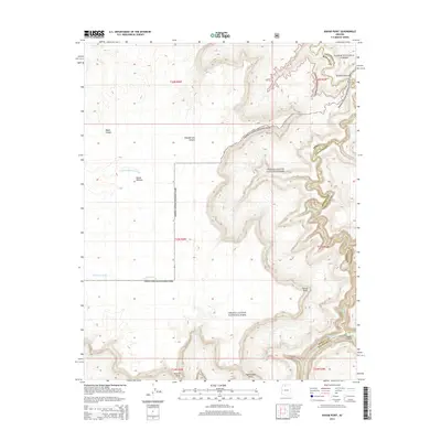 2014 Map of Kanab Point, 2014 Print