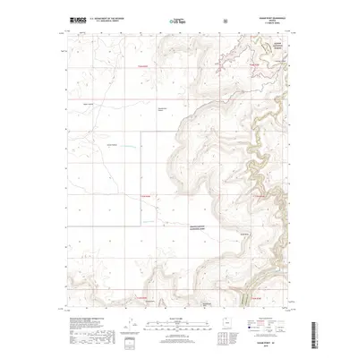 2018 Map of Kanab Point, 2018 Print