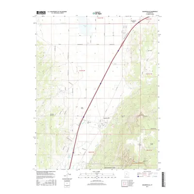 2017 Map of Kanarraville, 2017 Print