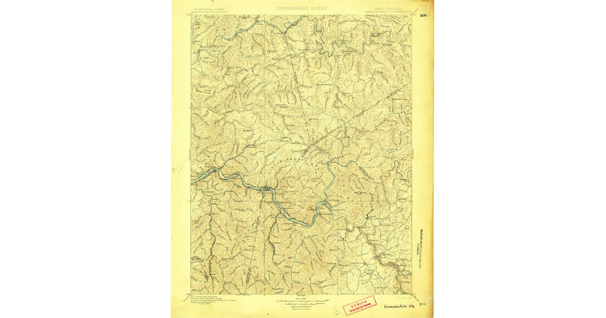 1900 1909 Maps of Shrewsbury WV - Kanawha Falls Kanawha County Wv Usgs Topo 1900 Og 1200x630 