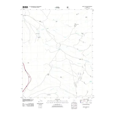 2011 Map of Kane Canyon, 2011 Print