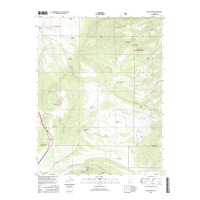 2017 Map of Kane Canyon, 2017 Print