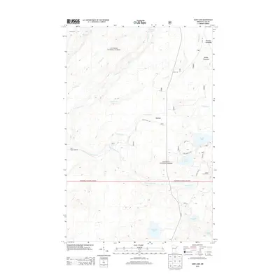 2013 Map of Kane Lake, 2013 Print