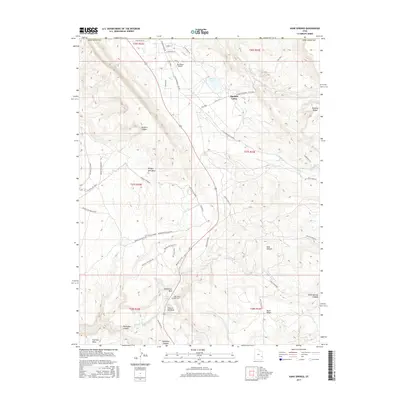 2017 Map of Kane Springs, 2017 Print