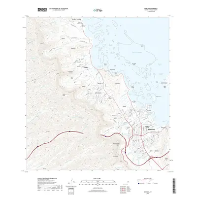2017 Map of Kaneohe, 2017 Print