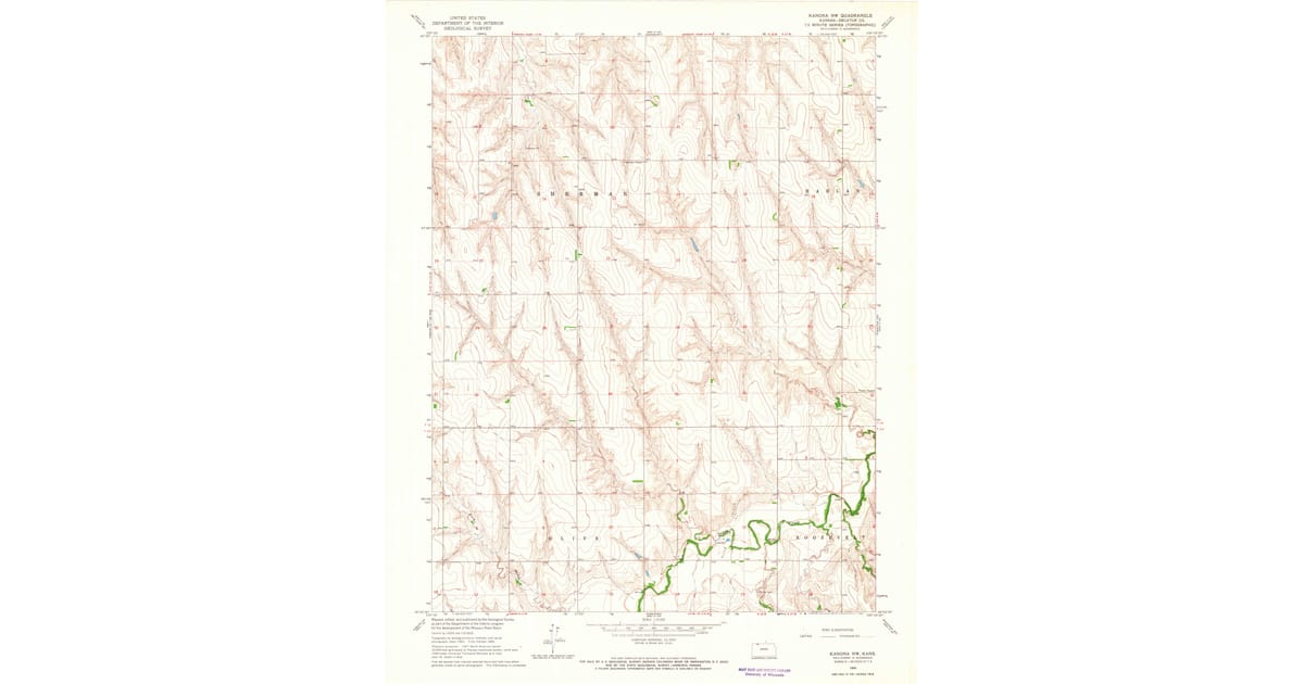1965 Map of Kanona NW, Decatur County, KS — High-Res | Pastmaps