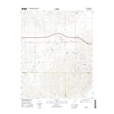 2016 Map of Kansas, 2016 Print
