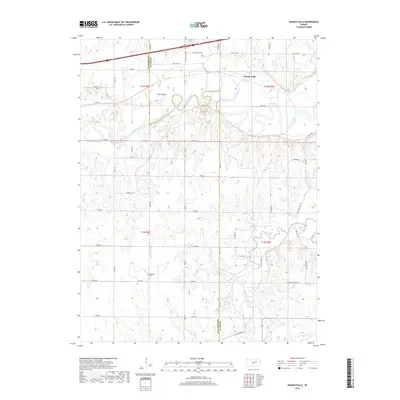 2018 Map of Kansas Falls, 2018 Print