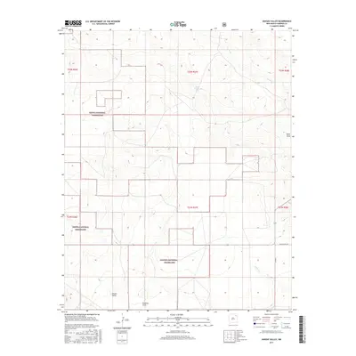 2017 Map of Kansas Valley, 2017 Print