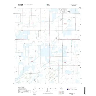 2018 Map of Kaplan South, 2018 Print