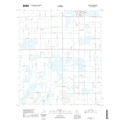 2020 Map of Kaplan South, 2020 Print